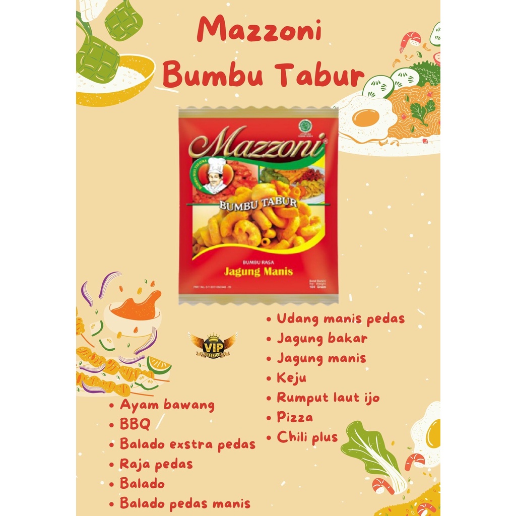 Jual Mazzoni Bumbu Tabur Berbagai Varian Rasa 100gr Shopee Indonesia