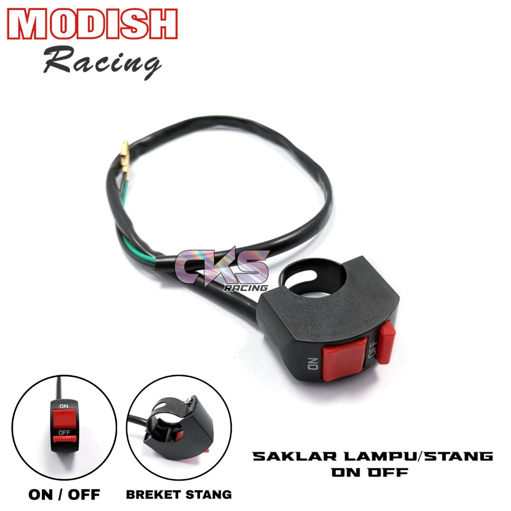 Jual Saklar Switch Tombol Stang Motor On Off Led Motor Lampu Universal