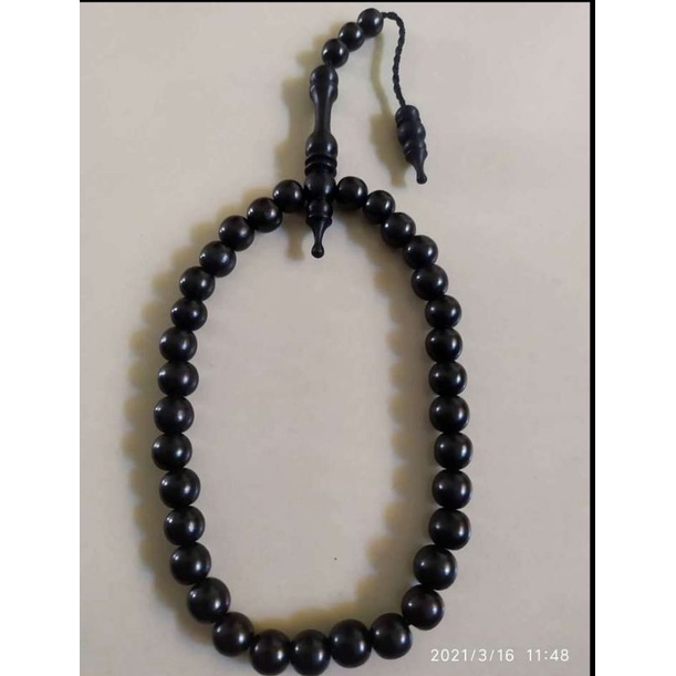 Jual TASBIH 33 AKAR BAHAR TALI ARUS HITAM ASLI DIM 8MM Shopee Indonesia