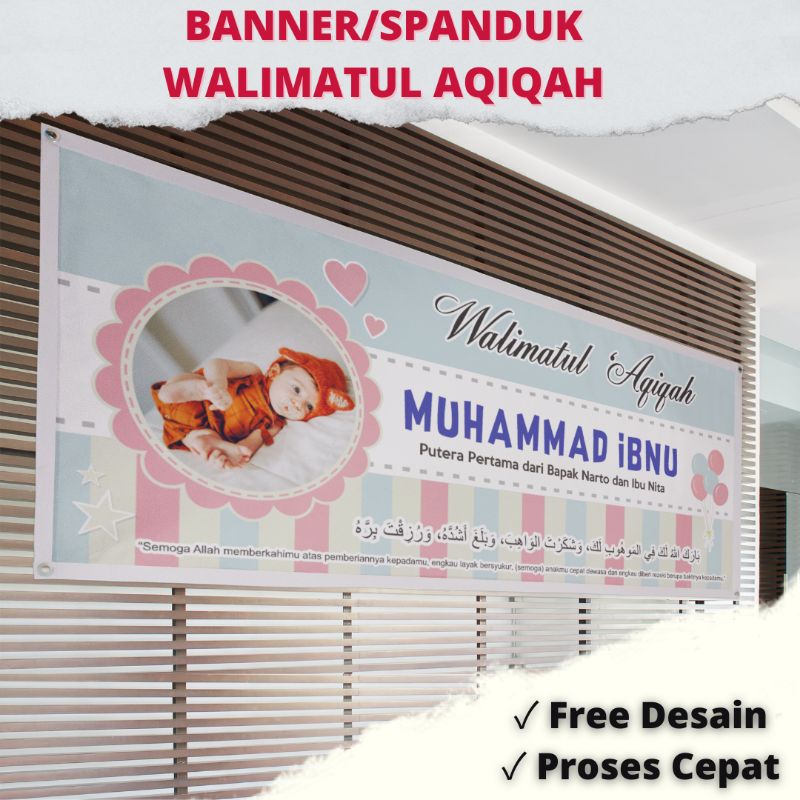 Jual Banner Spanduk Mmt Walimatul Aqiqah Shopee Indonesia