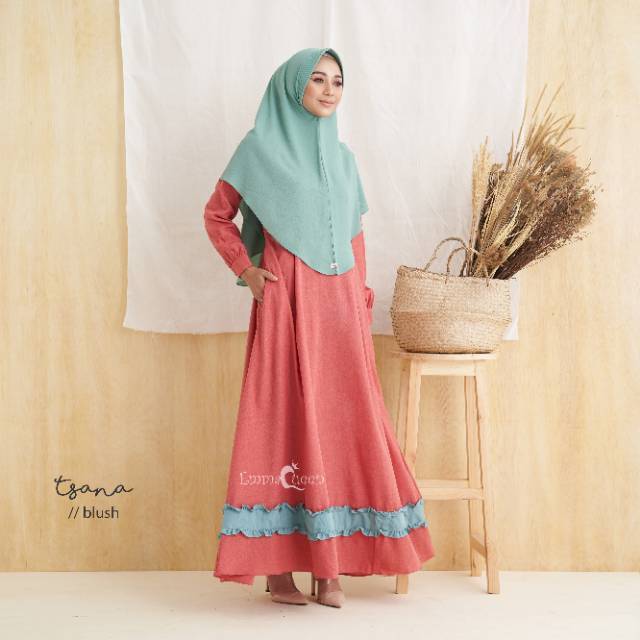 Jual Tsana Dress Ori By Emmaqueen Airy Hijab Shopee Indonesia