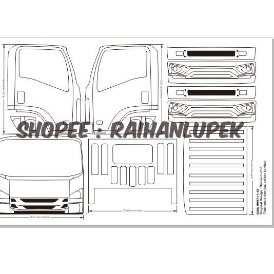 Jual KODE BARANG IMF86 Pola Miniatur Truk Isuzu Giga NMR71 Truk