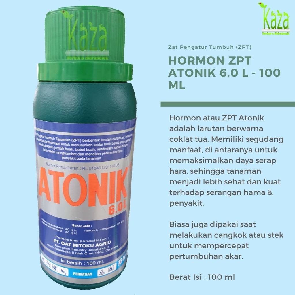 Jual ZPT Atonik 6 0 L 100 Ml Hormon Pertumbuhan Pupuk Cair Zat