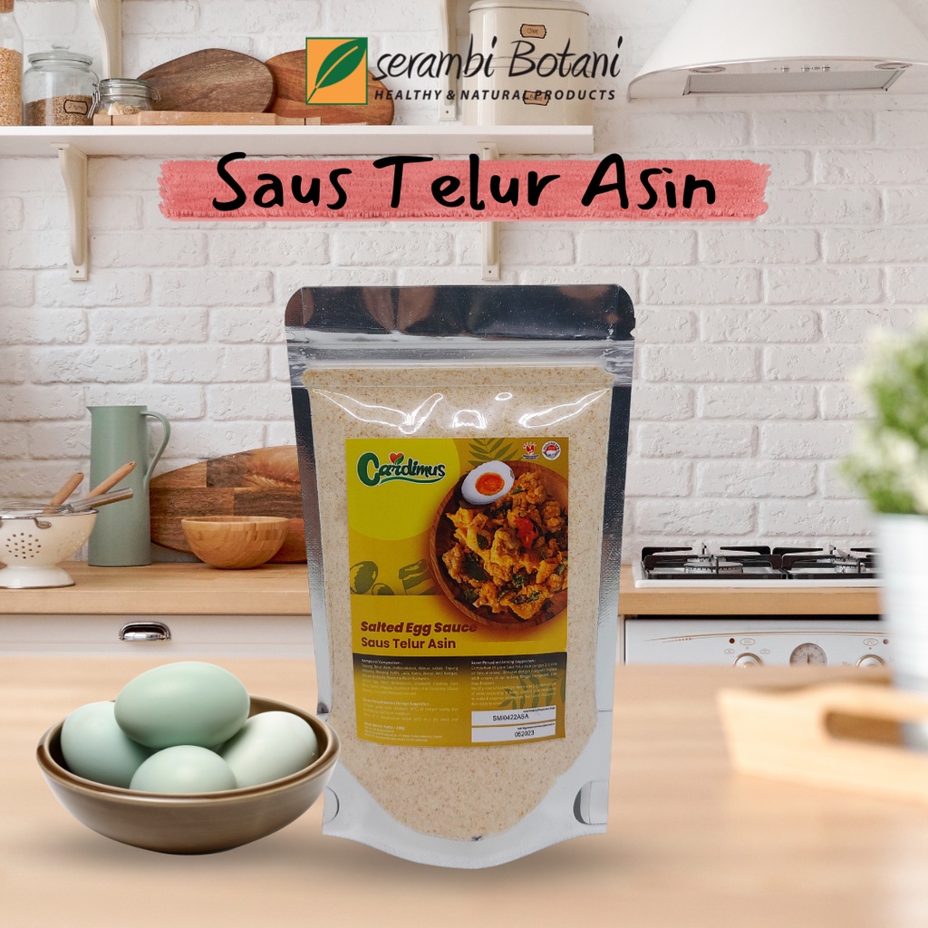 Jual Salted Egg Powder Bumbu Saus Telur Asin Non MSG Serambi Botani