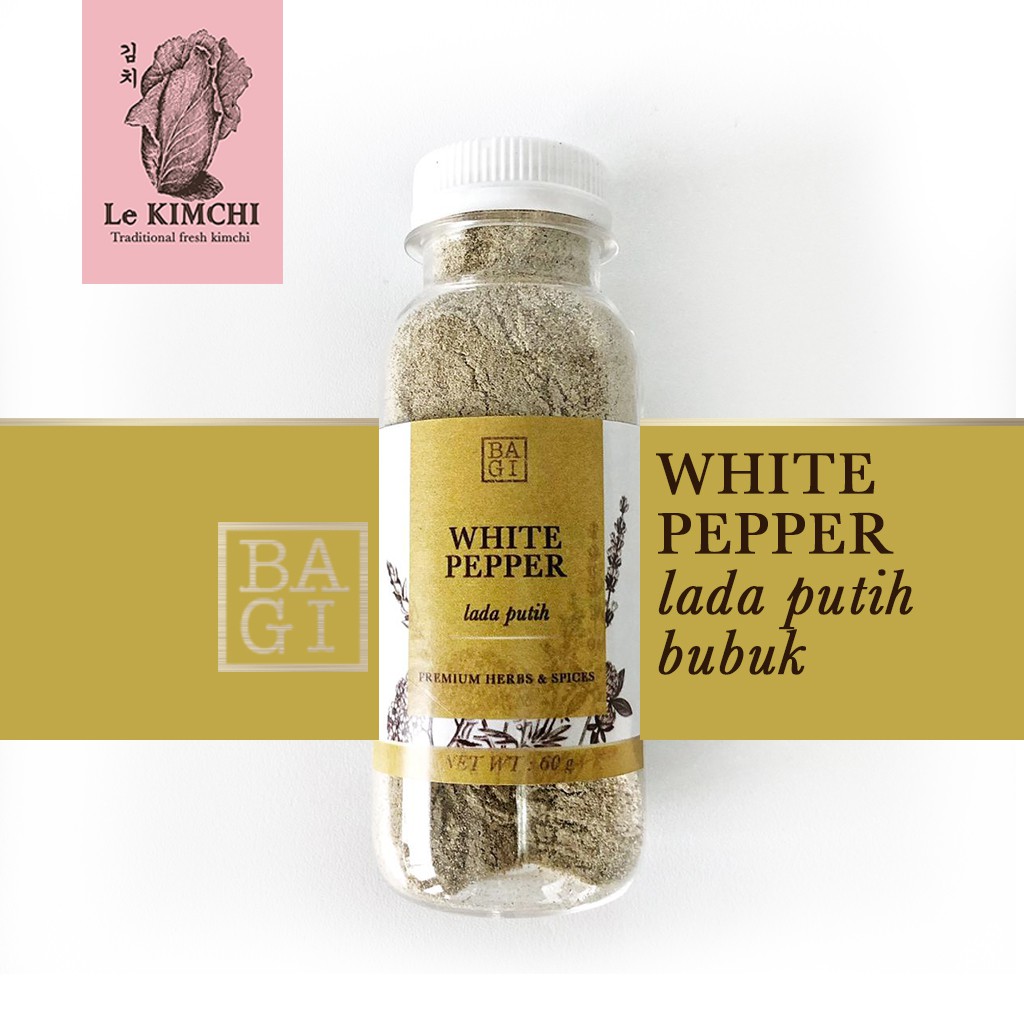 Jual Lada Putih Bubuk PREMIUM White Pepper Powder BAGI Bubuk Lada