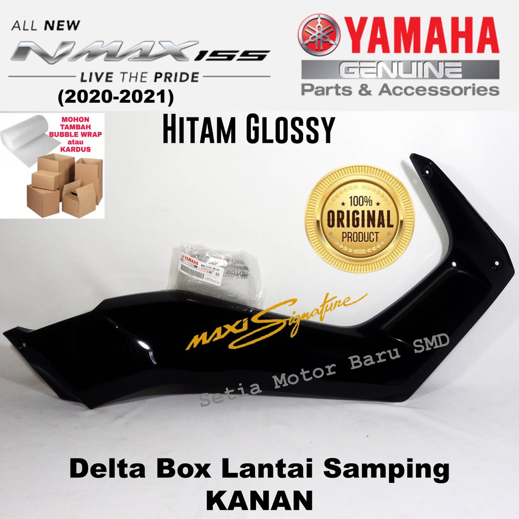 Jual Yamaha Delta Box Lantai Samping Cover Side Hitam Glossy All New