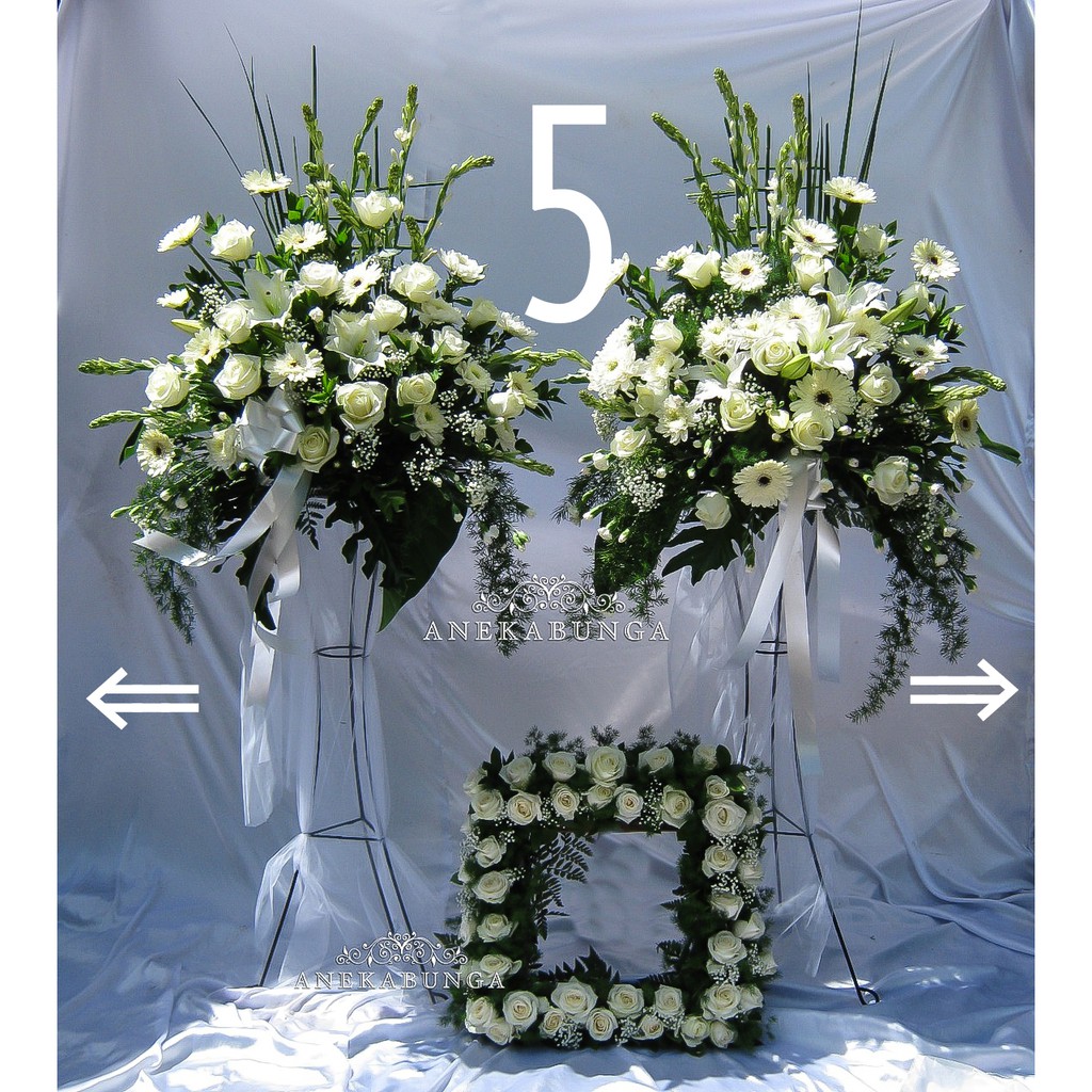 Jual Standing Flower Duka Cita Karangan Condolence Bunga Fresh Asli