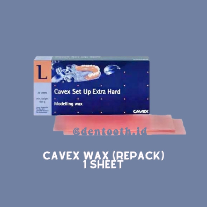 Jual Dental Bahan Cetak Modelling Wax Set Up Extra Hard CAVEX Per Sheet