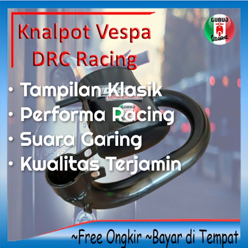 Jual Knalpot Vespa DRC Standar Racing Dgm Vespa VBB Super Sprint PS