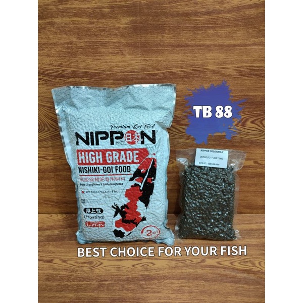 Jual Repack Pakan Koi Nippon Koi Food Size L Color Max Isi Gr Import