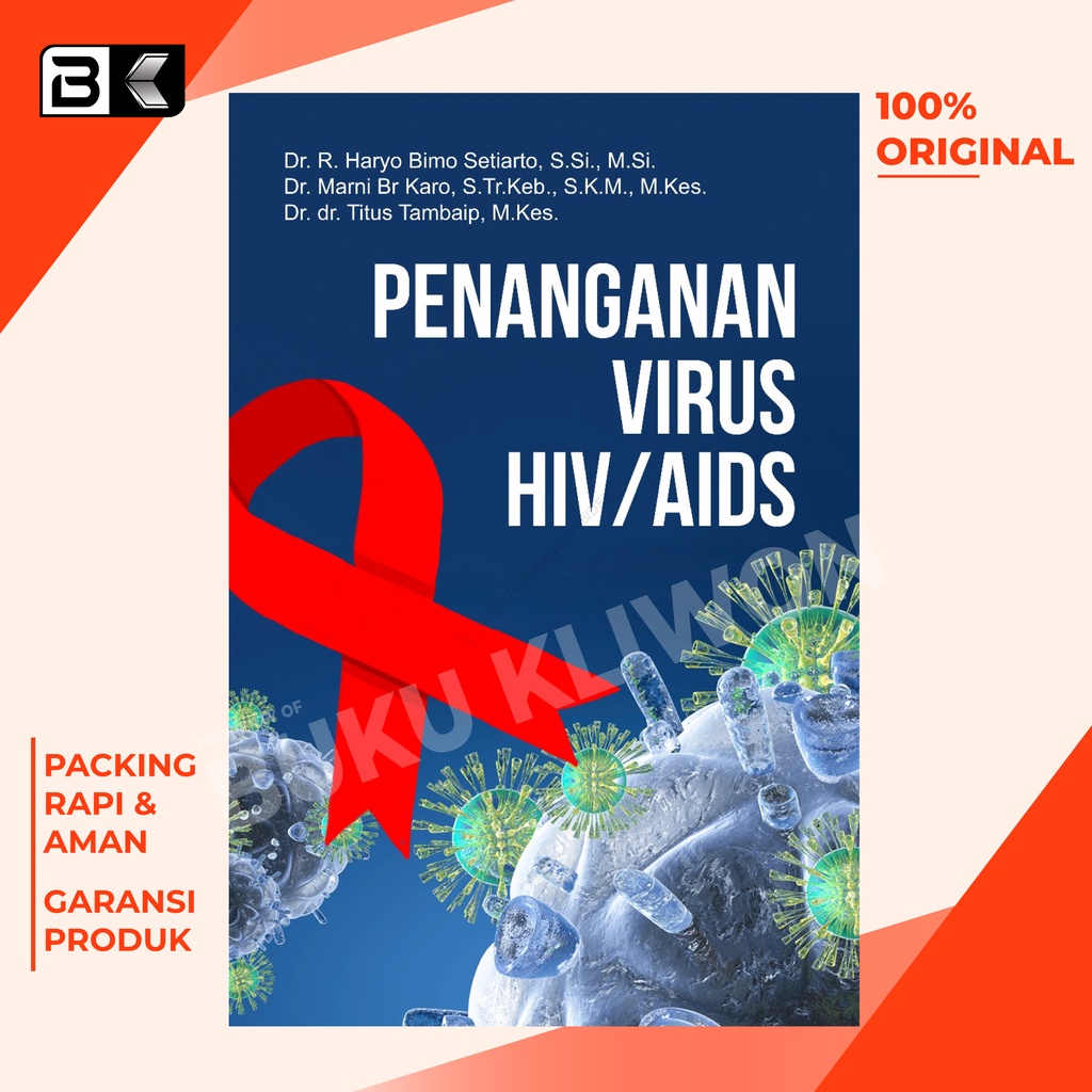 Jual Buku Penanganan Virus HIV AIDS Haryo Bimo Setiarto 2021 BUKU