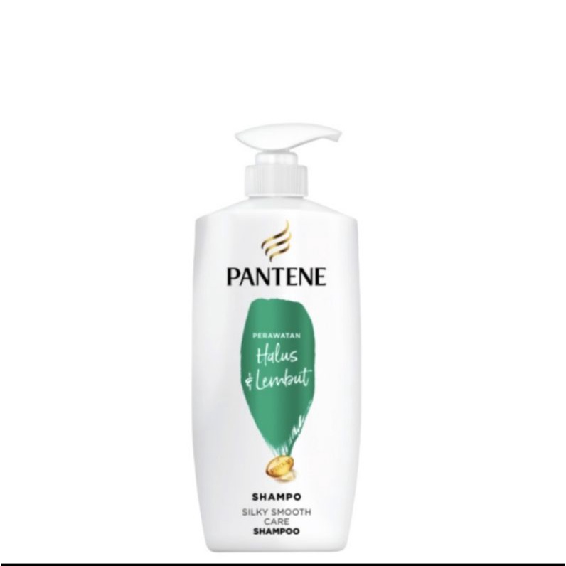 Jual Pantene Shampoo Silky Smooth Care Perawatan Halus Lembut Hijau