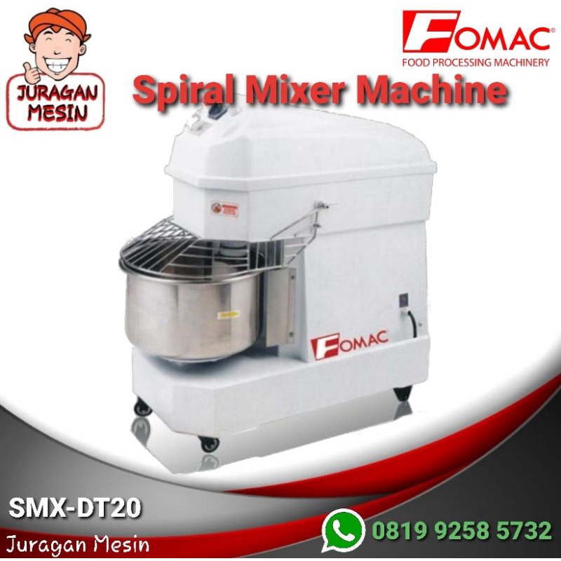 Jual Mesin Spiral Mixer Pengaduk Adonan Roti 20 Liter Spiral Mixer