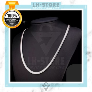 Jual Kt Kalung Pria Kece Titanium Asli Model Ular Silver Anti Karat