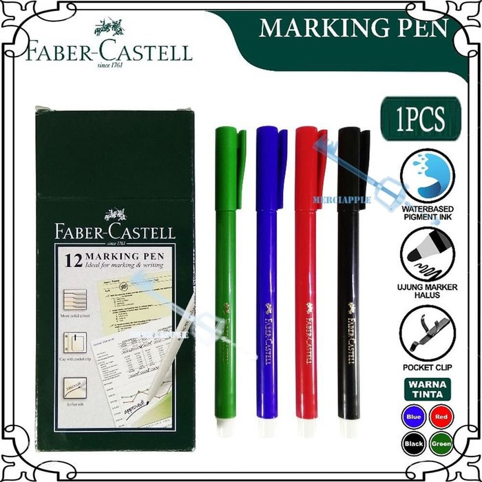 Jual Spidol Marking Pen New Combine Faber Castell Per Pcs Shopee