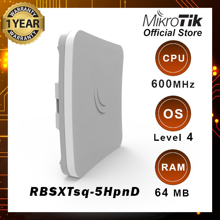 Jual MikroTik Embedded Wireless Client SXTsq 5HPnD 5GHz MIMO 1 Unit