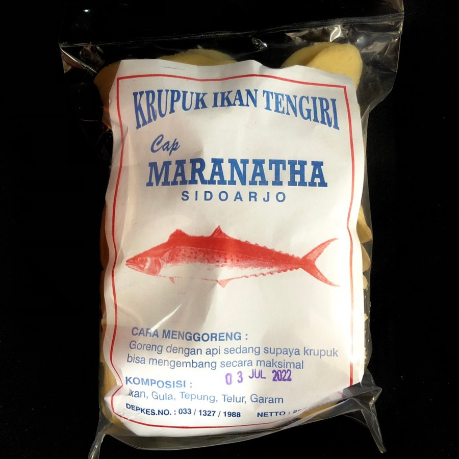 Jual Kerupuk Ikan Tenggiri Mentah Kerupuk Ikan Mentah Cap Maranatha