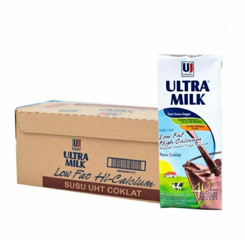 Jual Ultra Milk Susu Uht Low Fat High Calsium Cokelat Ml X Pcs