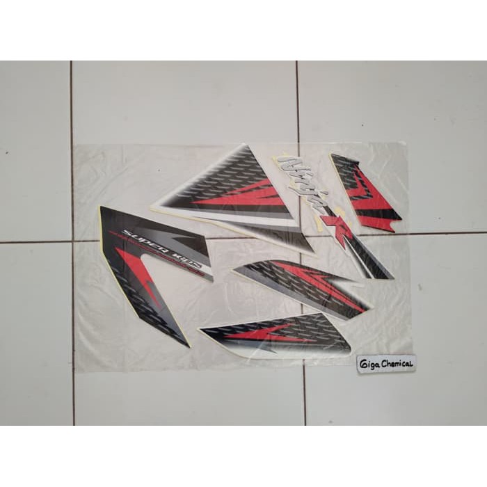 Jual Striping Sticker Lis Kawasaki Ninja R Hitam Putih