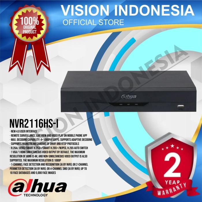 Jual Nvr Dahua 16Ch Nvr2116Hs I Wizsense Face Recognition A1 Coding