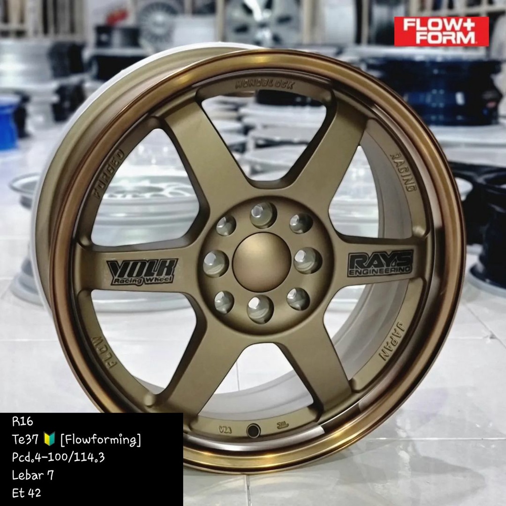 Jual Velg Mobil Ring 16 Rays Te37 Lebar 7 Jazz Yaris Mobilio Avanza