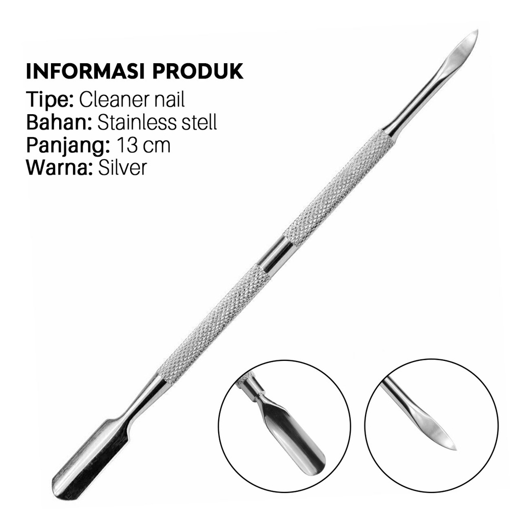 Jual Alat Manicure Pedicure Cuticle Pusher Perawatan Pembersih Kuku