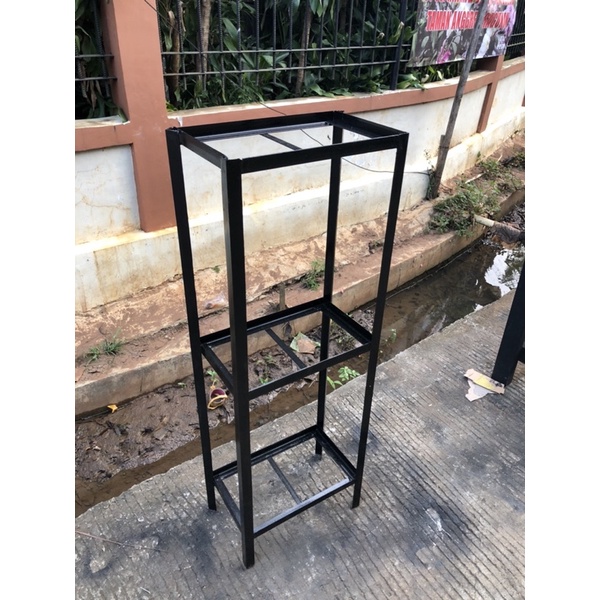 Jual RAK AQUARIUM BESI SIKU 3 SUSUN UKURAN 50x30x Tinggi 120cm Shopee