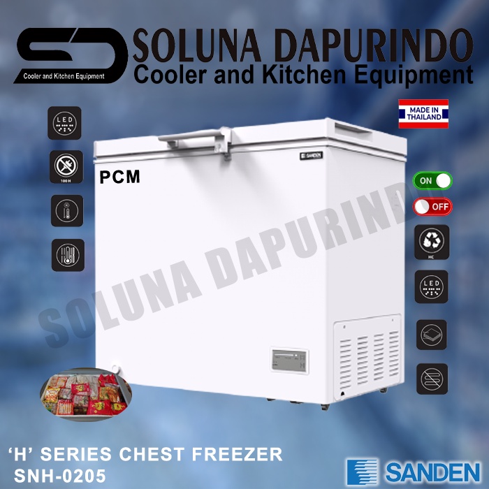 Jual SANDEN CHEST FREEZER CHILLER SNH 0205 SNH0205 SNH 0205