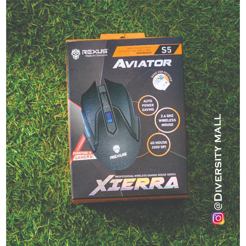 Jual Rexus Xierra Aviator S Wireless Gaming Mouse Shopee Indonesia