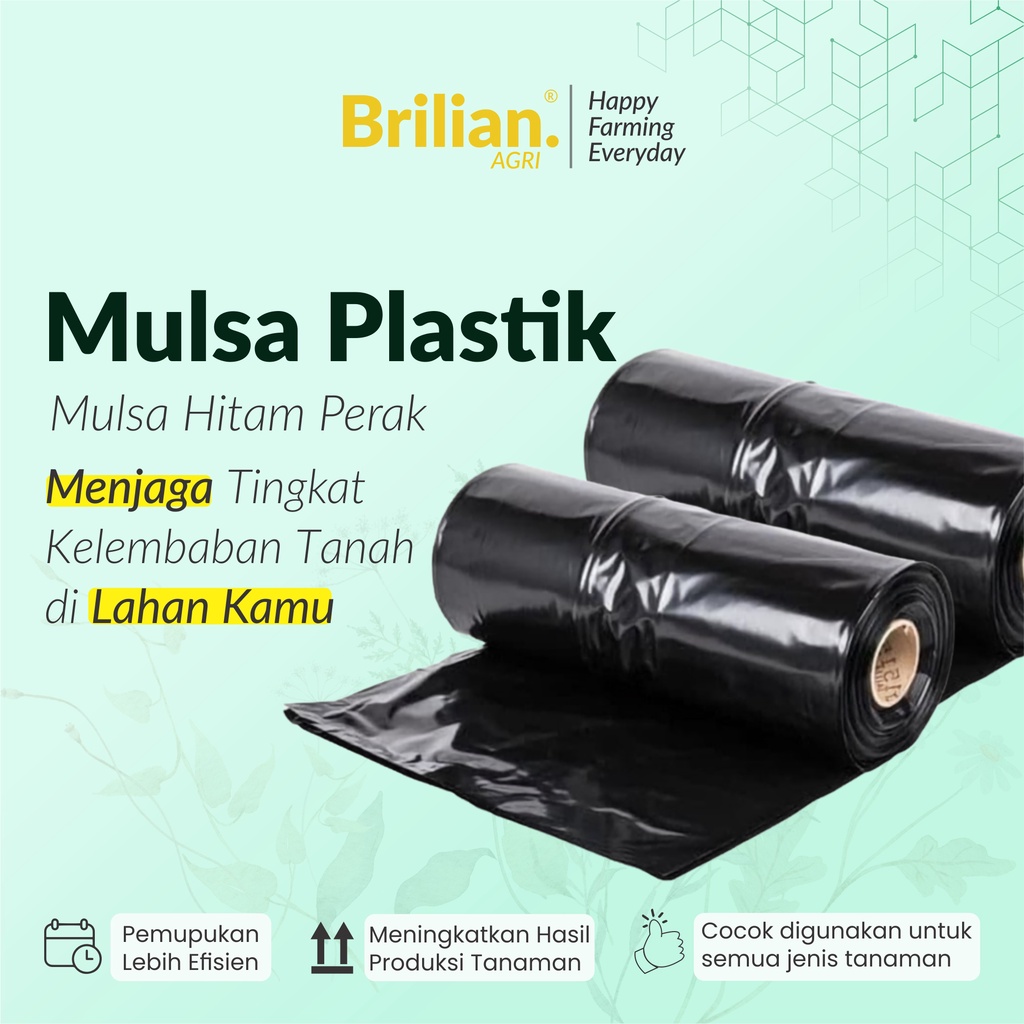 Jual Plastik Mulsa Pertanian Hitam Perak Varian Tebal 05 Dan 08 Lebar