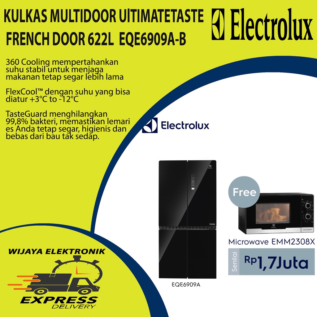 Jual Kulkas Pintu Electrolux Eqe A Shopee Indonesia