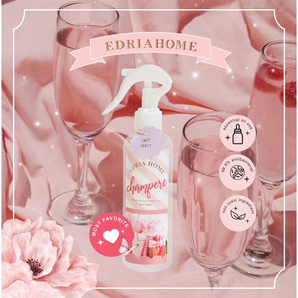 Jual Edriahome Linen Spray Emily In Paris Champere Anti Bacterial