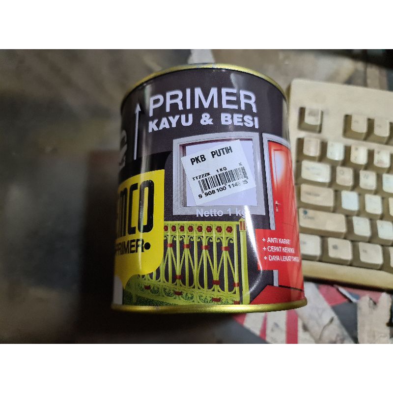 Jual Cat Primer Kayu Dan Besi Emco Pkb Hitam Kg Shopee Indonesia