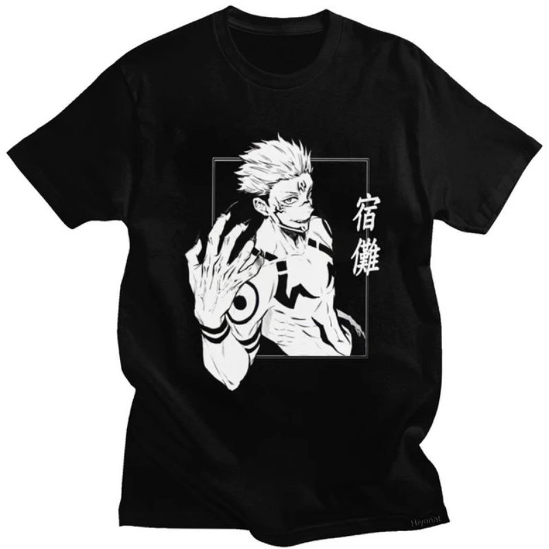 Jual Kaos Anime Jujutsu Kaisen Ryomen Sukuna Kaos Sablon Digital Kaos