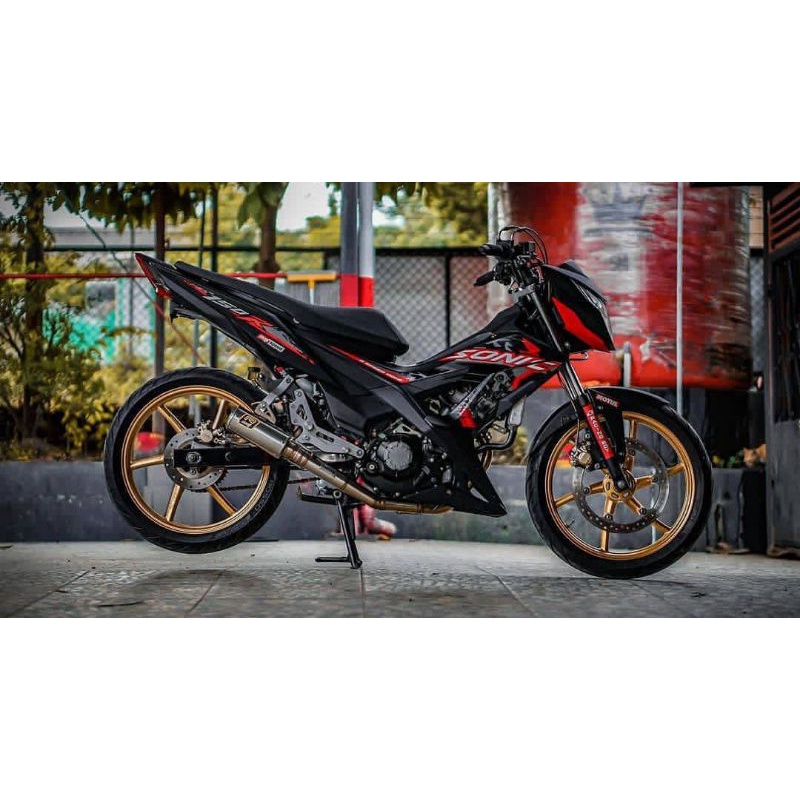 Jual Striping Lis Sticker Standar Ori Honda Sonic 150r 2019 Hitam