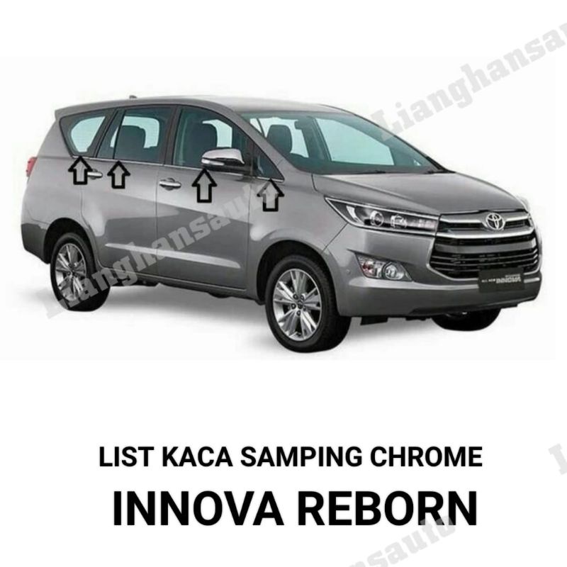 Jual LIST KACA SAMPING INNOVA REBORN PLASTIK CHROME Shopee Indonesia