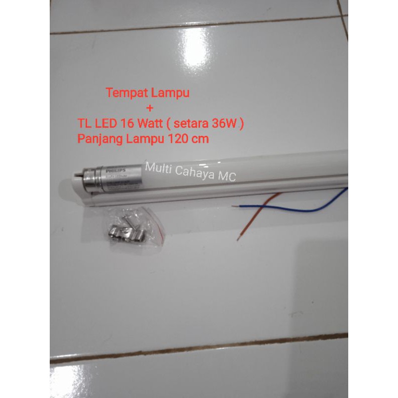 Jual Ecofit Tl Led Kap Lampu Tl Led Watt Komplit Philips Tempat