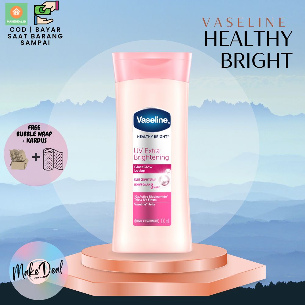 Jual Vaseline Lotion Healthy Bright Uv Extra Brigthening 100Ml