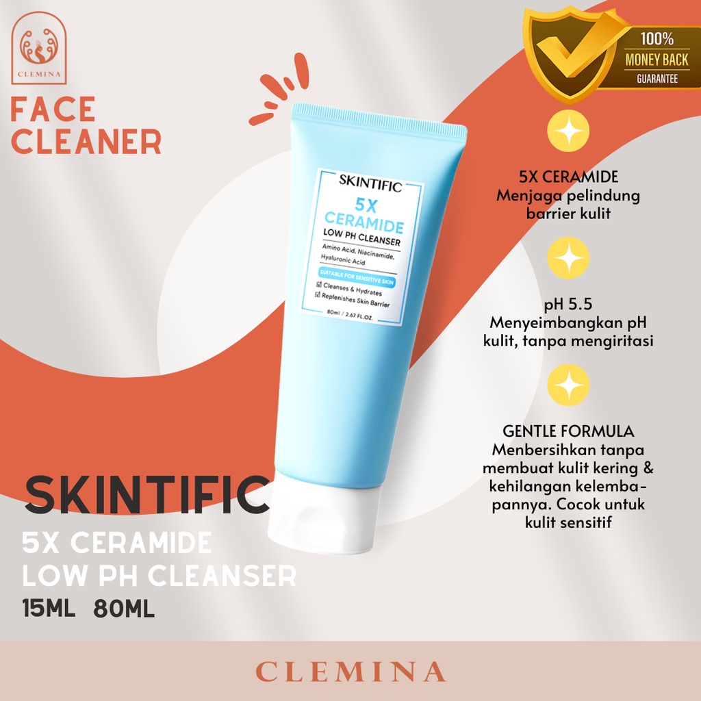 Jual Skintific X Ceramide Low Ph Cleanser For Sensitive Skin Bpom