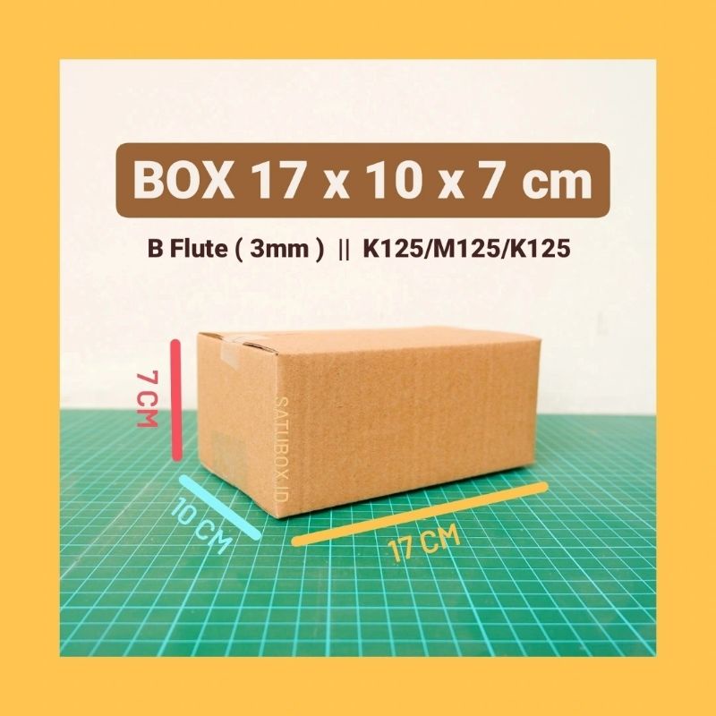 Jual Kardus Karton Box Polos 17x10x7 Cm Single Wall Tebal 3mm Shopee