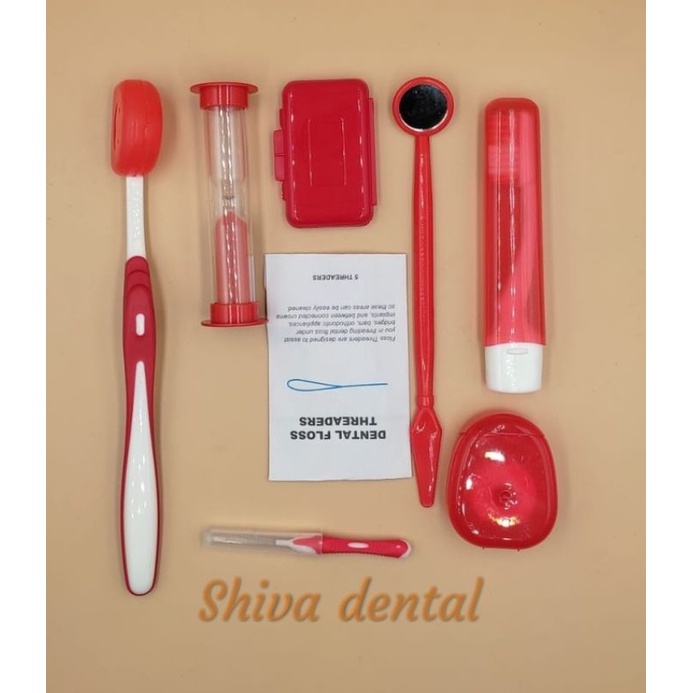 Jual DENTAL SIKAT GIGI BEHEL ORTHO KIT SET LENGKAP UNTUK PASIEN BEHEL