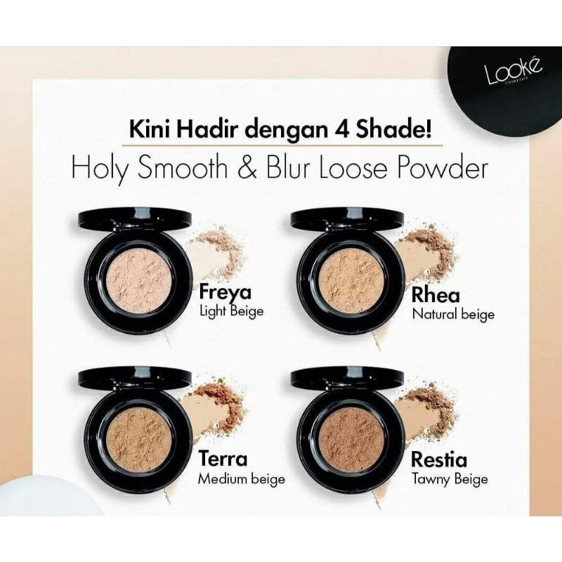 Jual Looke Holy Smooth Blur Loose Powder Bedak Tabur Nasa Original