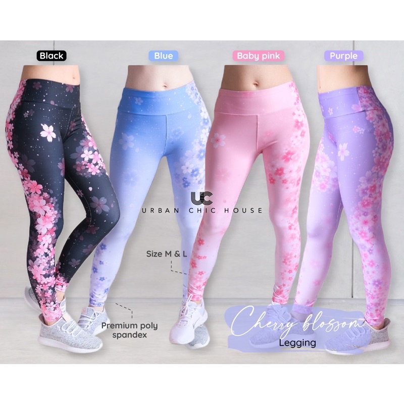 Jual Cherry Blossom Legging Legging Senam Celana Olahraga Celana