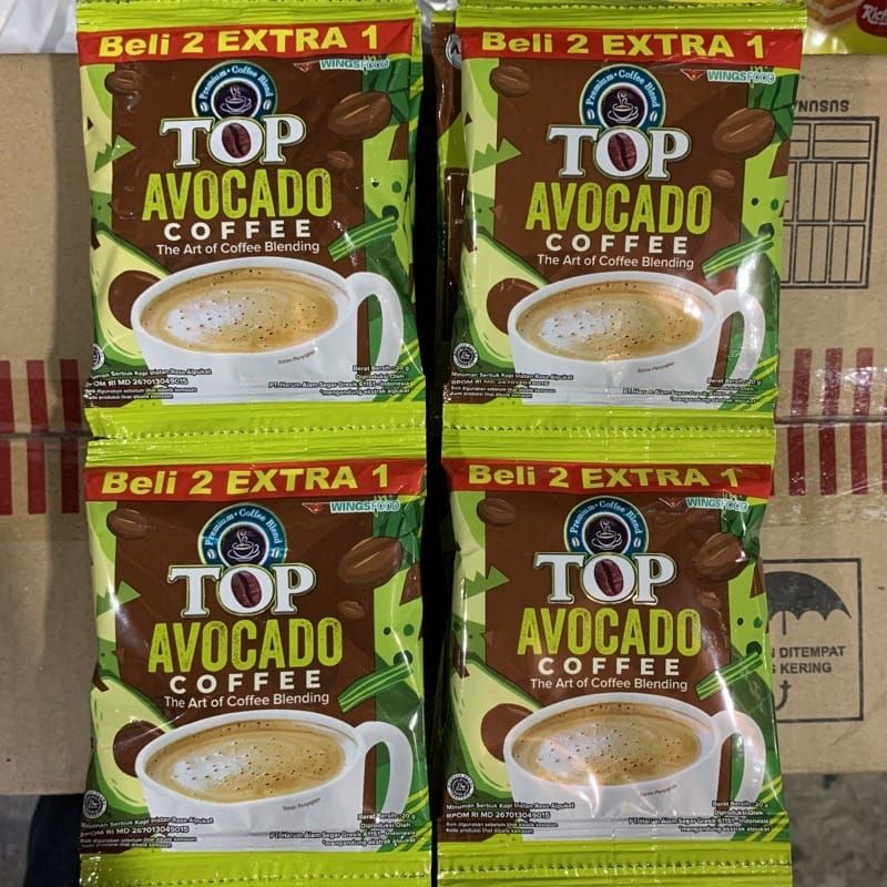 Jual Top Coffee Kopi Instant Avocado Gram Renteng Isi Sachet