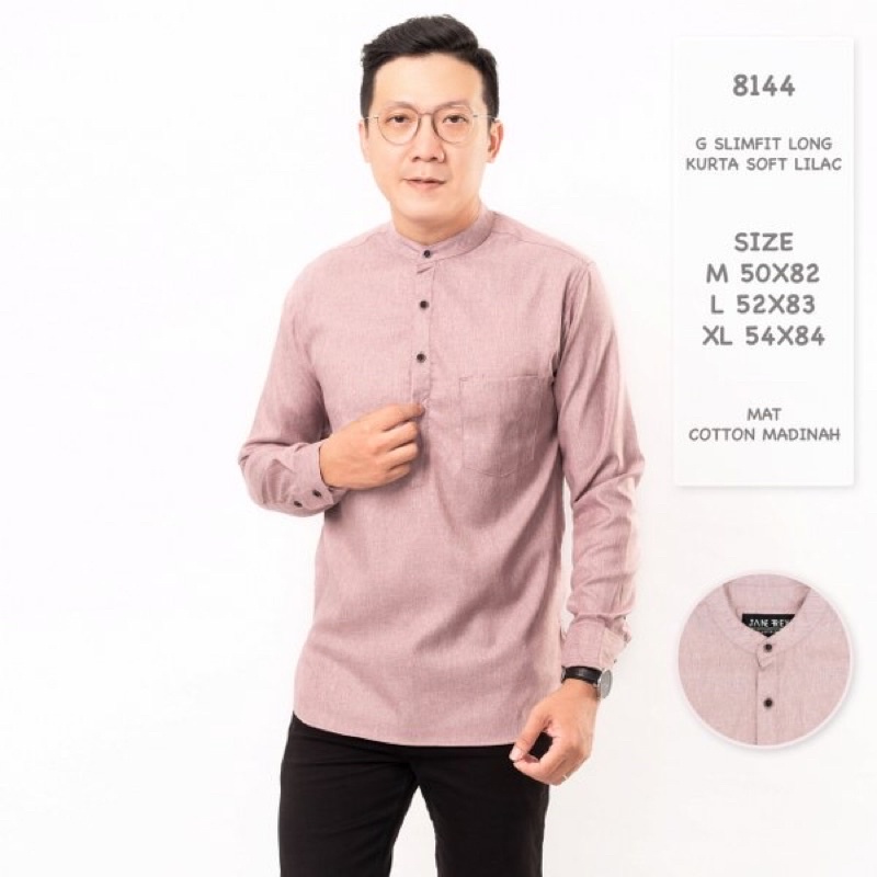 Jual Baju Koko Kemeja Premium Batik Slimfit Panjang Kerah Shanghai