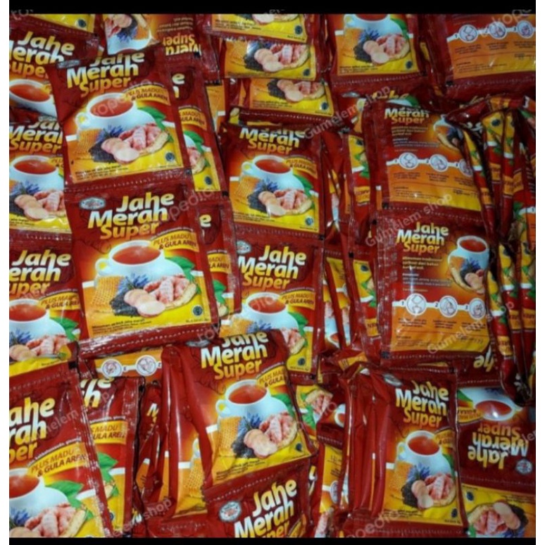 Jual Jahe Merah Super Ratu Lebah Plus Gula Aren Renceng Shopee