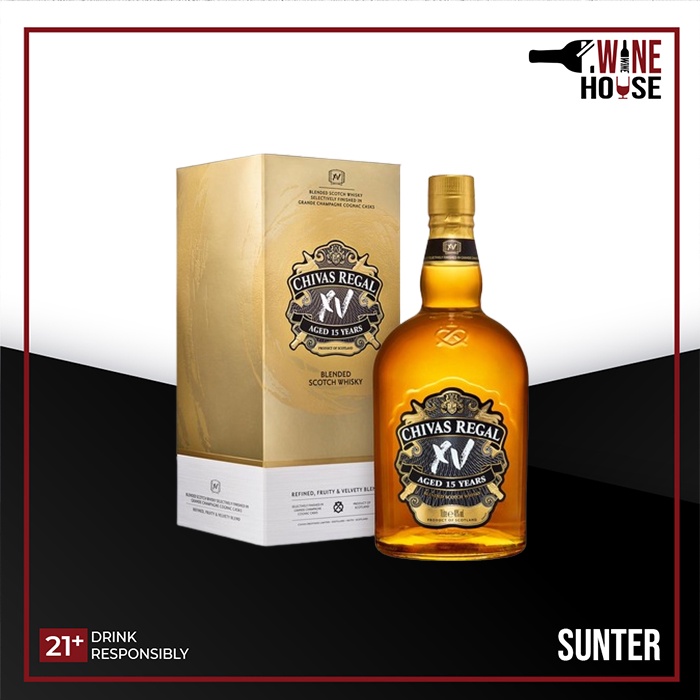 Jual Chivas Regal Xv Aged Years Blended Scotch Whisky Shopee