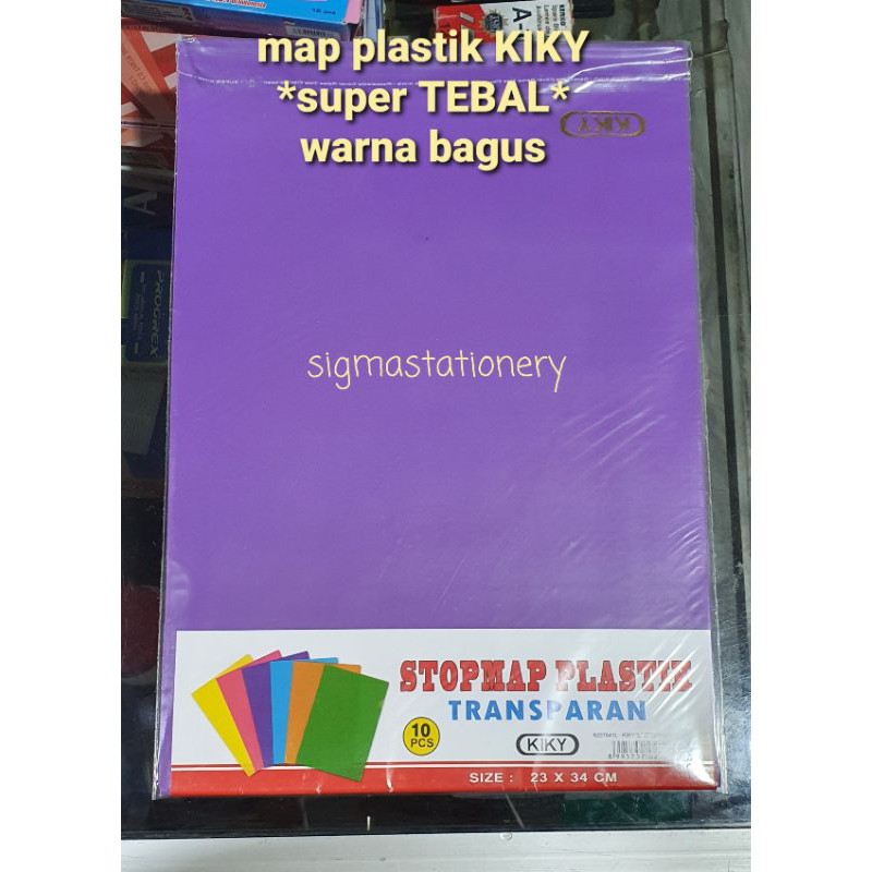 Jual Promo Map Plastik SUPER TEBAL KIKY Transparan Map L Bening