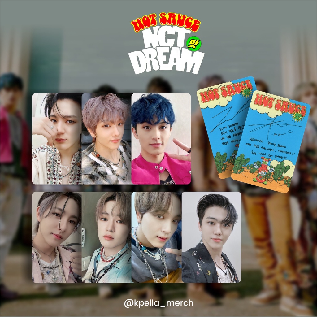 Jual PHOTOCARD NCT DREAM HOT SAUCE JEWEL CASE AR PC AR CLIP CARD