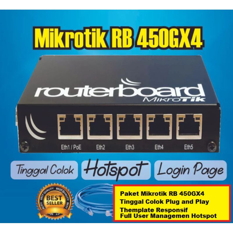 Jual Paket Mikrotik Rb Gx Full Seting Hotspot Siap Pakai Shopee